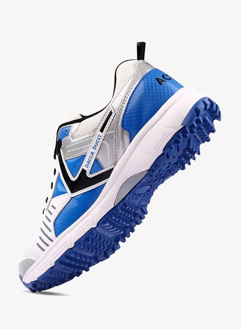 Bacca Bucci Blue and Silver Boundary Blazers Cricket Shoes for Men | Best Price UAE